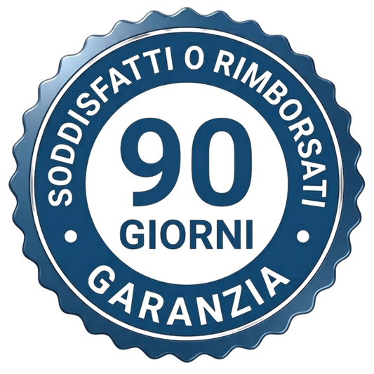 90 Giorni garanzia soddisfatto o rimborsato
