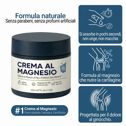 Crema al magnesio per massaggi articolari