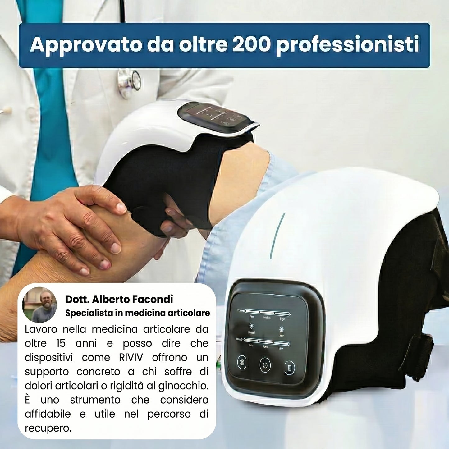 Massaggiatore Termico a Tripla Azione RIVIV™